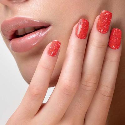 Lakme Absolute Glitterati Collection Nail Gloss 114 Fireball 12ml - Nail Polish