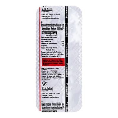 DUALMONT LC Tablet 10's - Allergies-Ant