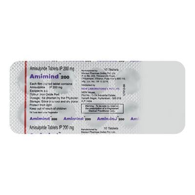 Amimind 200mg Tablet 10'S - Schizophrenia-Aps