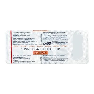 Pptroy 40mg Tablet 10'S - Ulcer/Reflux/Flatulence-Aaa