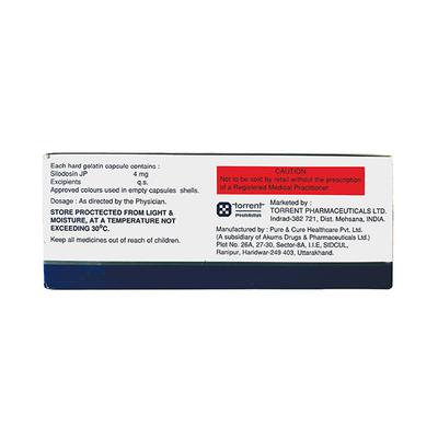 SILOXIO 4 Capsule 10's - Bladder And Prostate Disorders-Dru