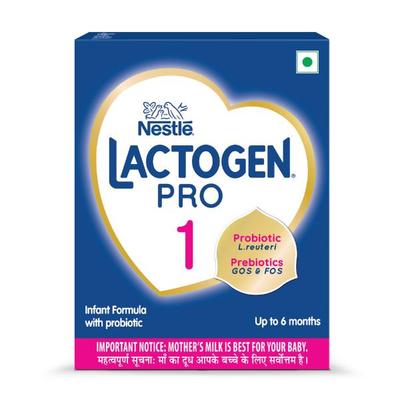 Nestle LACTOGEN PRO 1 Infant Formula with Probiotic L.reuteri & Prebiotics GOS & FOS (Upto 6 Months) 400 g - Baby And Infant Supplements