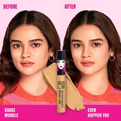 Elle 18 Get Even Concealer, Shell, Buildable Coverage, For Dark spots & Fine Lines 5.4 ml - Concealer