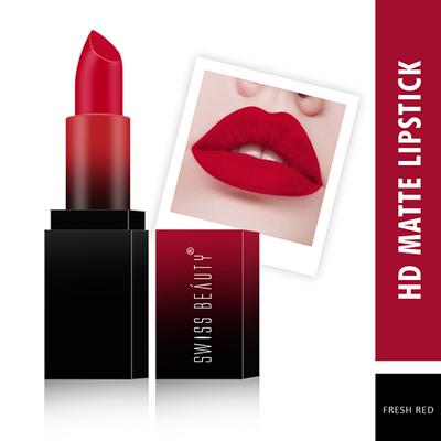 Swiss Beauty HD Matte Lipstick - (Fresh Red) 3.5 gm - Lipsticks