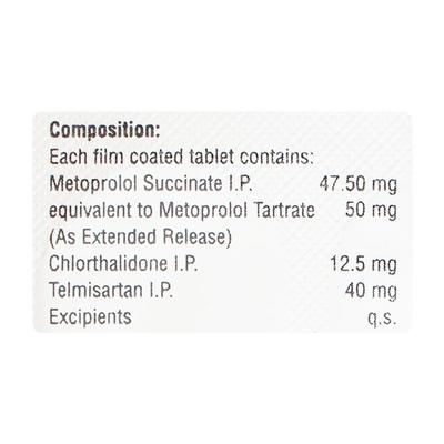 TELMA MCT 50/12.5 Tablet 10's - Hypertension-Ang