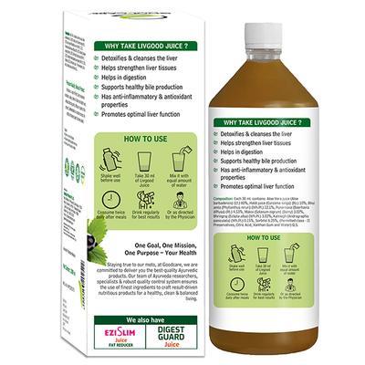 Goodcare Livgood Natural Liver Protector Juice 1000 ml - Personal Care (Ayush)