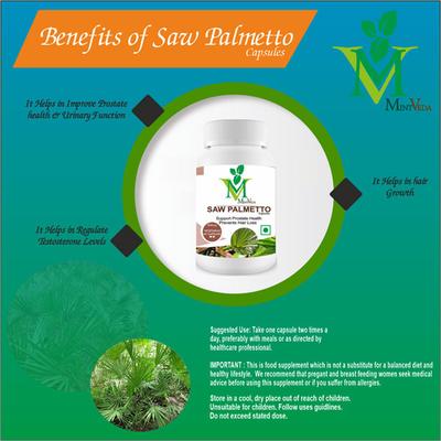 Mint Veda Saw Palmetto 800 mg Veg Capsule 60's - Vital Health