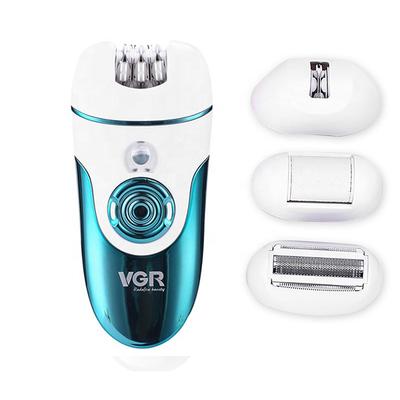VGR 4in1 Epilator and Shaver for Face Legs Underarms Bikini with Callus Remover for Wet and Dry use 1s 1's - Hair Removal Accessories