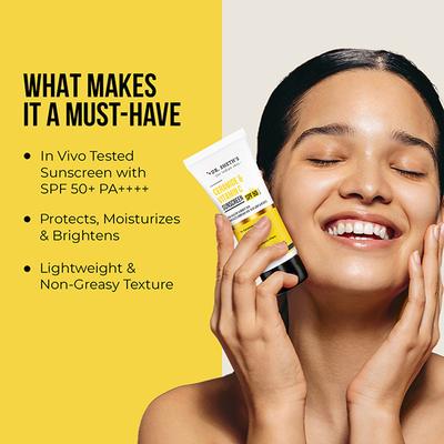 Dr. Sheth's Ceramide & Vitamin C Sunscreen SPF 50+ PA+++ 30 gm - Face Sunscreen