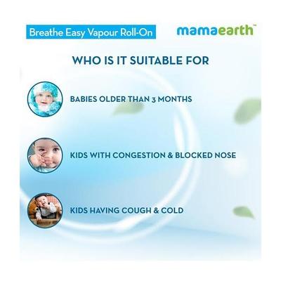 Mamaearth Breathe Easy Vapour Roll-on for babies 40 ml - Baby Skin Care