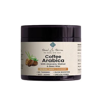 Teal & Terra 3-In-1 Face Mask Coffee Arabica 100 gm - Face Packs