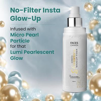 Faces Canada Ultime Pro Shimmer Makeup Fixer, Long Lasting Makeup Setting Spray 100 ml - Setting Spray