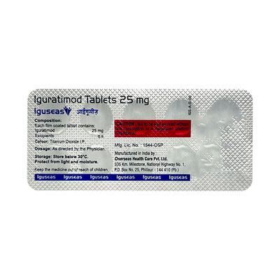 IGUSEAS 25mg Tablet 10's - Arthritis-Dis