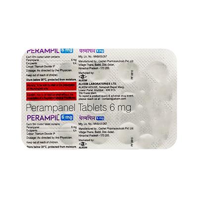 PERAMPIL 6 Tablet 15's - Epilepsy/Convulsion-Ant