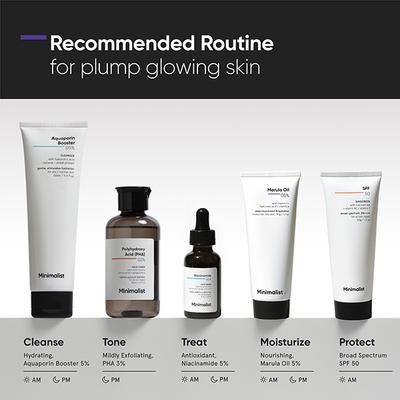 Minimalist Marula Oil 5% Face Moisturizer with Hyaluronic Acid & Vitamin F & E 50 gm - Face Washes