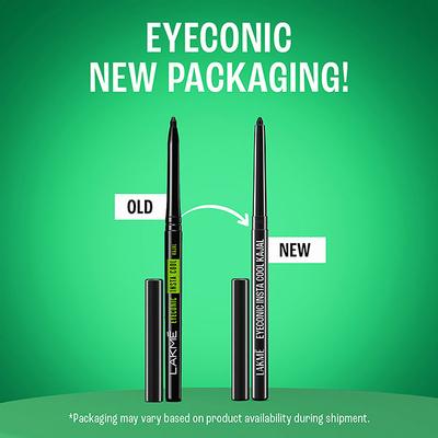 Lakme Eyeconic Insta Cool Kajal Black 0.35 Gm - Kajal & Kohls