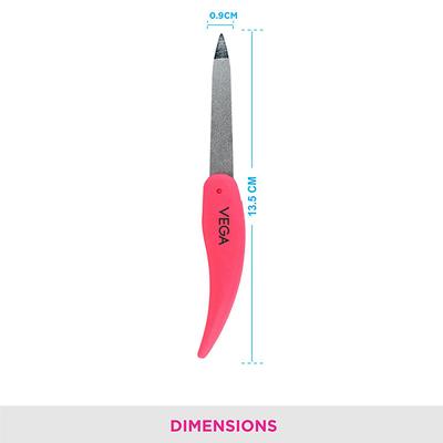 Vega Foldable Nail File, Pink 2's - Nail Care