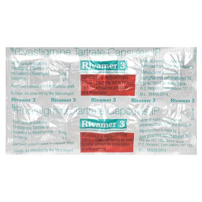 Rivamer 3mg Capsule 10'S - Alzheimer-Neu