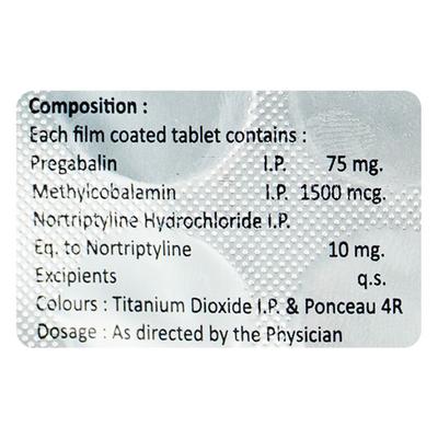 NERSAVE TRIO Tablet 15's - Neuropathic Pain-Dru