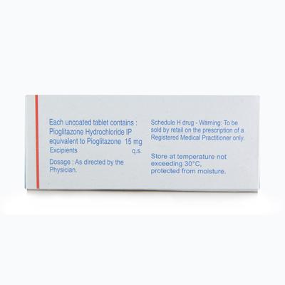 Pioglar 15mg Tablet 10'S - Diabetes-Ant