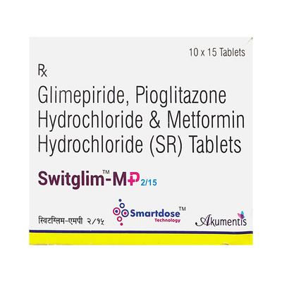 SWITGLIM MP 2/15 Tablet 15's - Diabetes-Ant