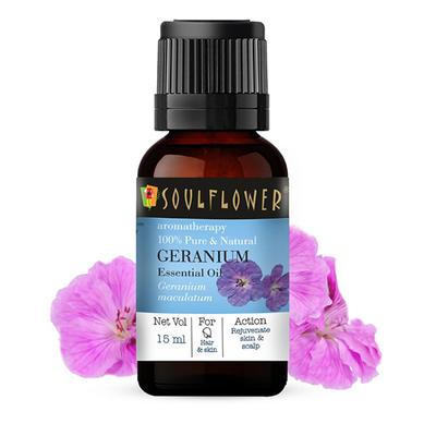 Soulflower Geranium Essential Oil 15 ml - Essential Oils