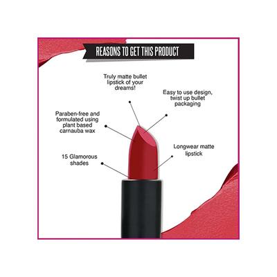 Streetwear Matte Lipstick - Pleasing Pink 4.2 Gm - Lipsticks
