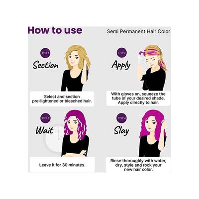 2.Oh! Semi Permanent Hair Color - Fuchsia 100 ml - Crème