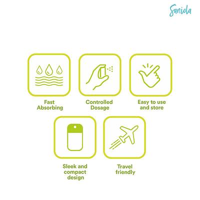 Saniola Hand Sani Aloe & Basil 38 ml - Hand Sanitizer