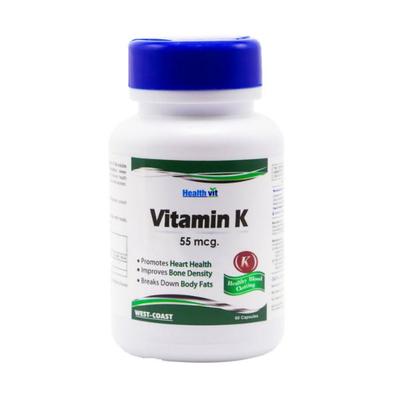Healthvit Vitamin K 55 mcg - Capsules 60's - Multi-Vitamins