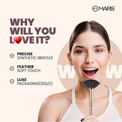 Mars Artist Arsenal Brush to Apply Makeup - Fan Brush 1's - Face Brush