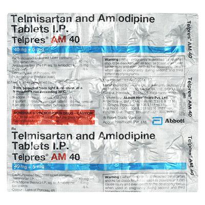 TELPRES AM 40mg Tablet 15's - Hypertension-Ang