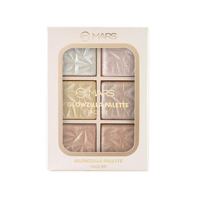 Mars 6 Shade illuminating Highlighter and Blusher Palette - 03 12 gm - Highlighters & Illuminators