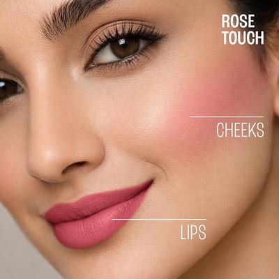 Lakme Double Duty Lip & Cheek Mousse Matte Lipstick & Soft Blush, Rose Touch,9gm - Liquid Lipsticks
