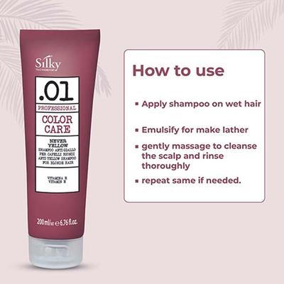 Silky Technobasics .01 Antiyellow Shampoo 1000 ml - Shampoos