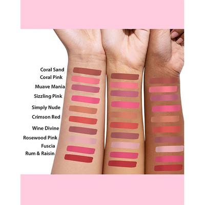 GLIMMER MATTE LIPSTICK RUM & RAISIN 4.2 gm - Lipsticks
