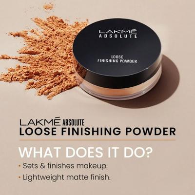 Lakme Absolute Loose Finishing Powder Almond 8 gm - Loose Powder