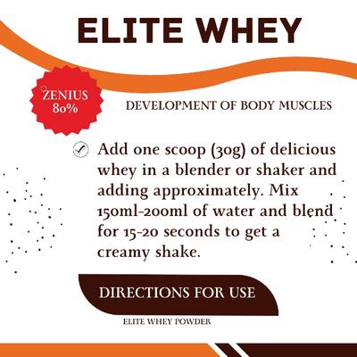 Zenius Elite Whey Protein Powder 1 kg - Whey Proteins