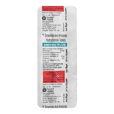 Amifru Plus 10mg/5mg Tablet 10'S - Hypertension-Diu