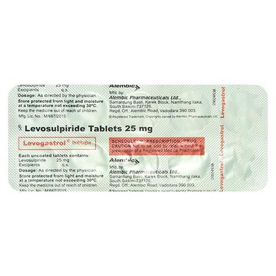 Levogastrol 25mg Tablet 10'S - Ulcerative Colitis/Bowel Inflammatory Disease-GIT