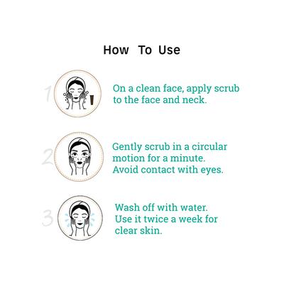 mCaffeine Naked & Row Coffee Face Scrub Normal to Oily Skin 75 gm - Face Scrubs