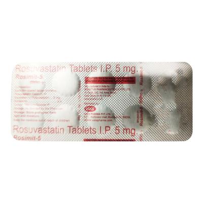 ROSIMIT 5mg Tablet 10's - High Cholesterol-Dys