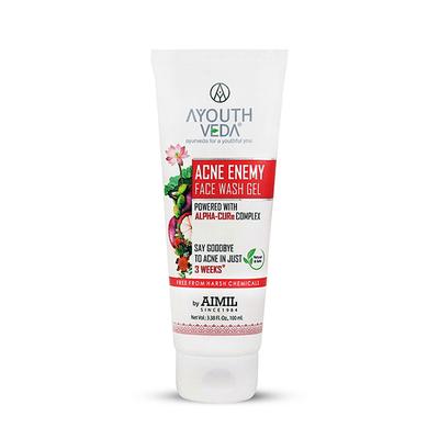 Ayouthveda Acne Enemy Face Wash Gel 100 ml - Face Washes