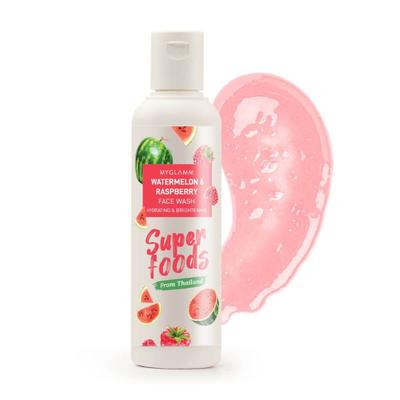MyGlamm Super Foods Watermelon & Raspberry Face Wash 120 ml - Face Wash & Cleansers
