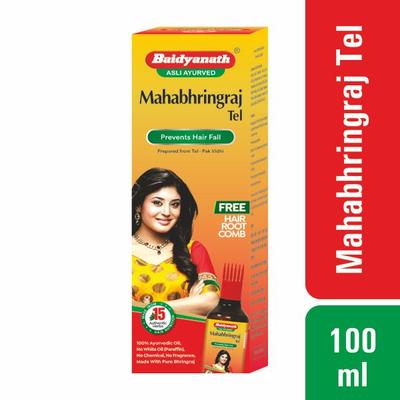 Baidyanath Maha Bhringraj Hair Oil For Strong Hair No Chemical 100 ml - Speciality Medicines