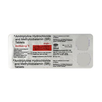 AMNURING 5mg Tablet 10's - Neuropathic Pain-Dru