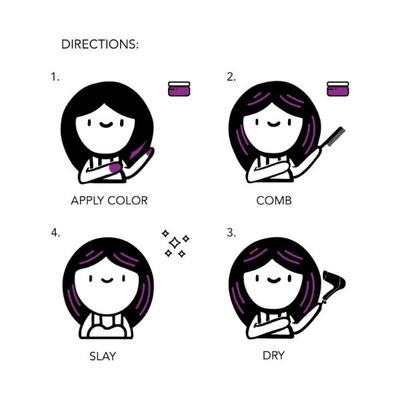 Paradyes Poison Purple Temporary One Wash Hair Color 45 gm - Crème