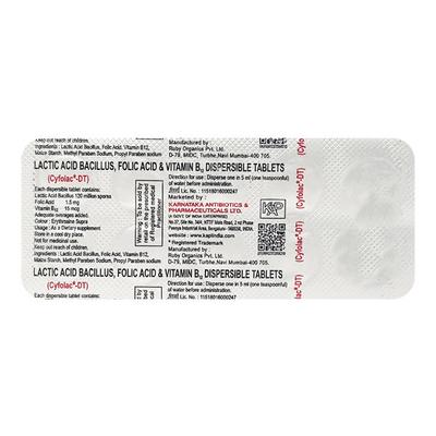Cyfolac DT Tablet 10'S - Diarrhoea-Ant