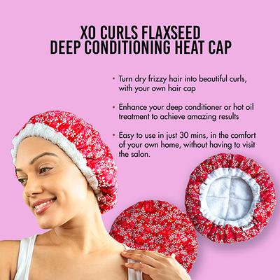 Xo Curls Deep Conditioning Microwavable Cap with Flax Seeds 1's - Hair Masks & Packs