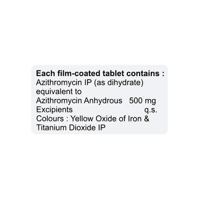 AZITHRAL PULSE 500 Tablet 3's - Bacterial Infections-Mac